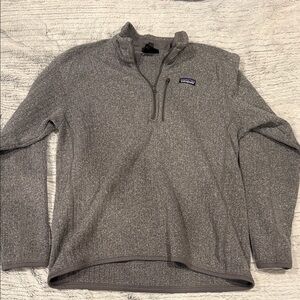 Patagonia Men's Zip-Up Sweater in Heather Gray